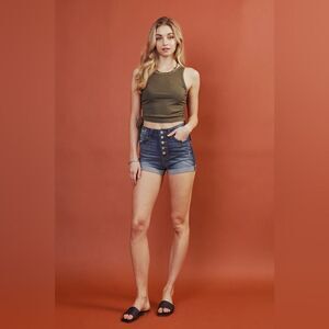 KanCan Jess Ultra High Rise Shorts